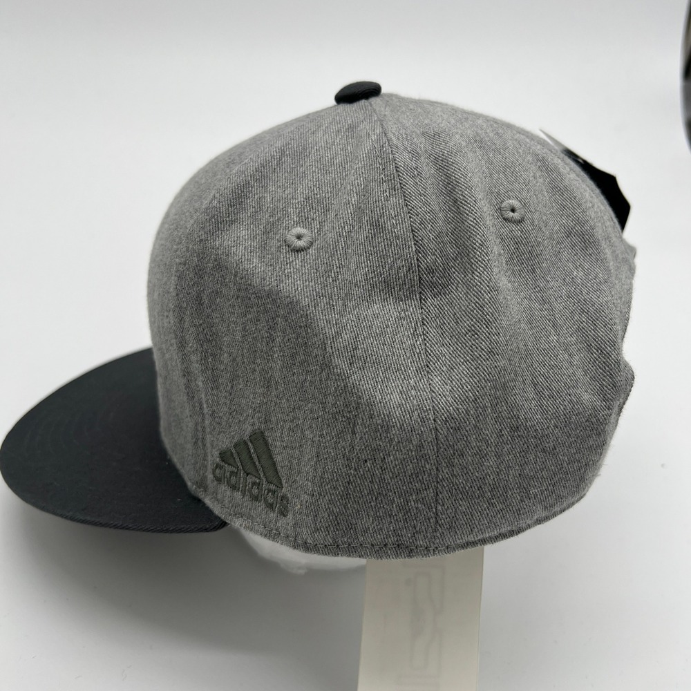 Vegas Golden Knights Adidas NHL Hat Flat Brim Snapback Cap Gray‎ Black Mens OS - Picture 2 of 6